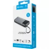 Powerbank SANDBERG All-in1 Powerbank 20000 PD 67W — 20000 mAh LiPo, 1×USB-A, 1×USB-C, 15W Ausgangsleistung, Schwarz/Grau