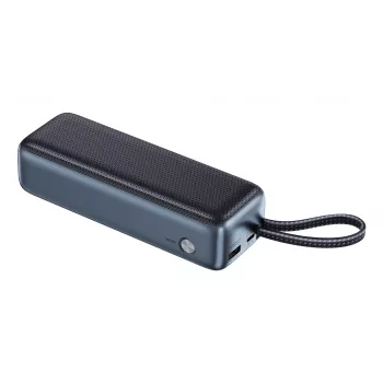 Tragbare Powerbank SANDBERG All-in1 Powerbank 20000 PD 130W — 20000 mAh, LiPo, USB-A 1x, USB-C 1x, 130 W, schwarz/grau