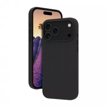 Handyhülle dbramante1928 Roskilde MS Cover für Apple iPhone 17 Pro Max, einfarbig schwarz