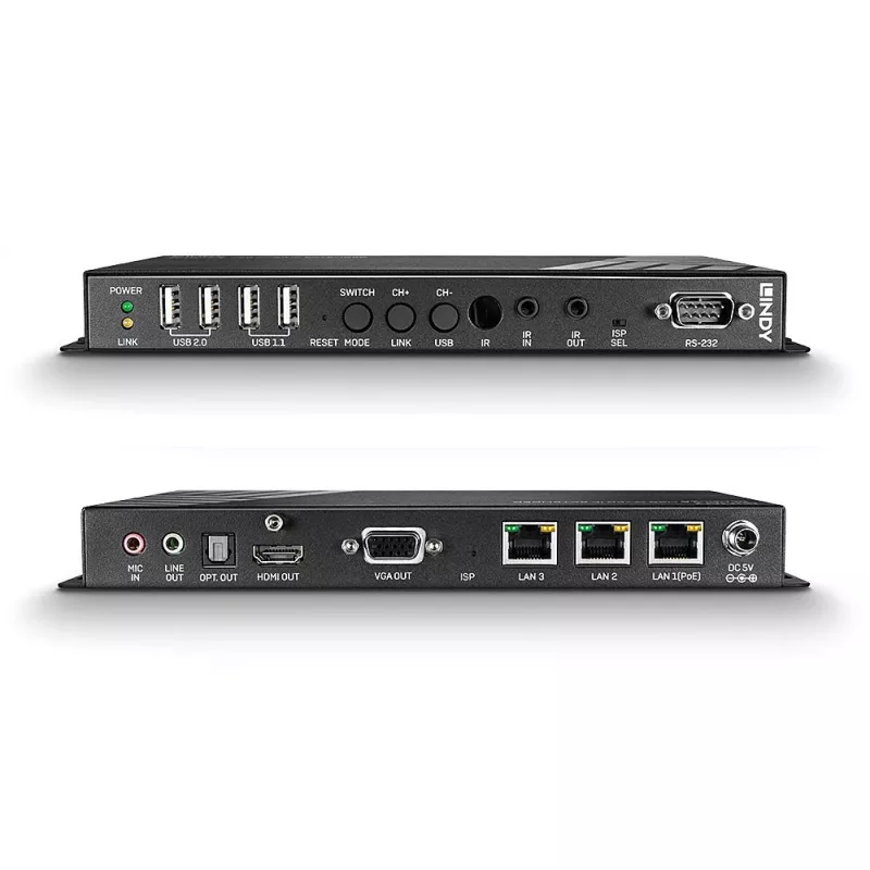 AV-Receiver Lindy 4K HDMI & USB over IP Extender Receiver