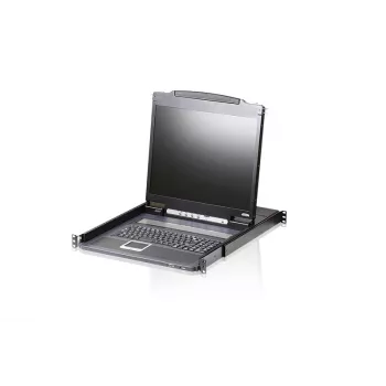 ATEN CL3000N Rack-Konsole 48,3 cm (19 Zoll) 1280 x 1024 Pixel Aluminium Schwarz 1U