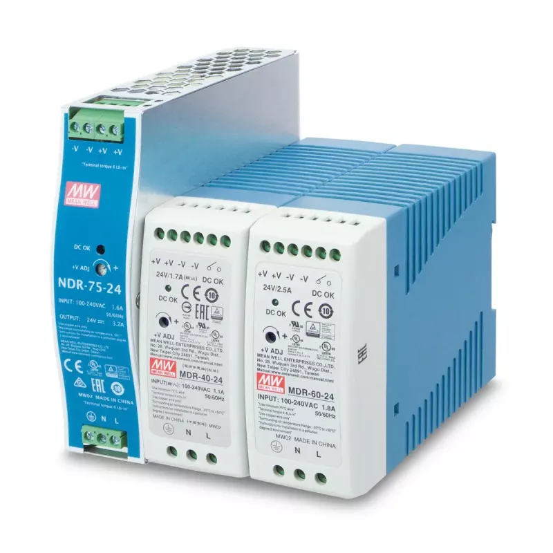 Netzteil PLANET PWR-40-24, 40 W, 24 V Ausgang, 100–240 V AC Eingang, passive Kühlung, LED-Status