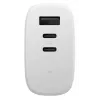 Schnelles GaN-Ladegerät Native Union Fast Gan Charger Pd 67W Weiß Intl 2C1A USB‑C 2 Anschlüsse 67W AC 100–240V Schutz vor Überstrom Überspannung Überhitzung