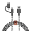 USB-2.0-Datenkabel native union BELT-ULC-ZEB-NP 2 m USB A auf USB‑C / Micro‑USB B / Lightning Schwarz Weiß