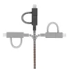USB-2.0-Datenkabel native union BELT-ULC-ZEB-NP 2 m USB A auf USB‑C / Micro‑USB B / Lightning Schwarz Weiß