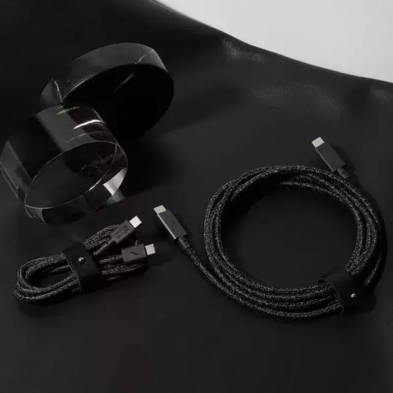 USB-C-Kabel Native Union BELT-C-ZEB-2-NP 1,2 m USB-C auf USB-C Schwarz/Weiß