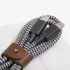 USB-C-Kabel Native Union BELT-C-ZEB-2-NP 1,2 m USB-C auf USB-C Schwarz/Weiß