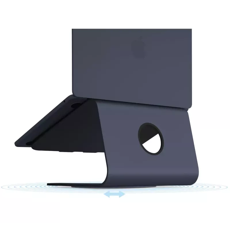 Laptop-Ständer Rain Design MSTAND360 360° drehbar Schwarz Aluminium
