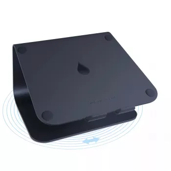 Laptop-Ständer Rain Design MSTAND360 360° drehbar Schwarz Aluminium
