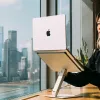 Laptop- und Tabletständer native union HOME-STAND-GRN Aluminium und Silikon, Grün, max. Höhe 60 cm, Breite 220 mm Tiefe 60 mm Höhe 259 mm