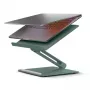 Laptop- und Tabletständer native union HOME-STAND-GRN Aluminium und Silikon, Grün, max. Höhe 60 cm, Breite 220 mm Tiefe 60 mm Höhe 259 mm
