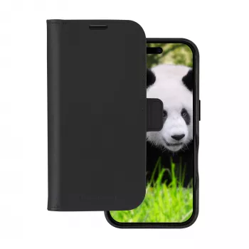 Folio Case dbramante1928 Lynge MagSafe iPhone 16 Schwarz 3 Kartenfächer