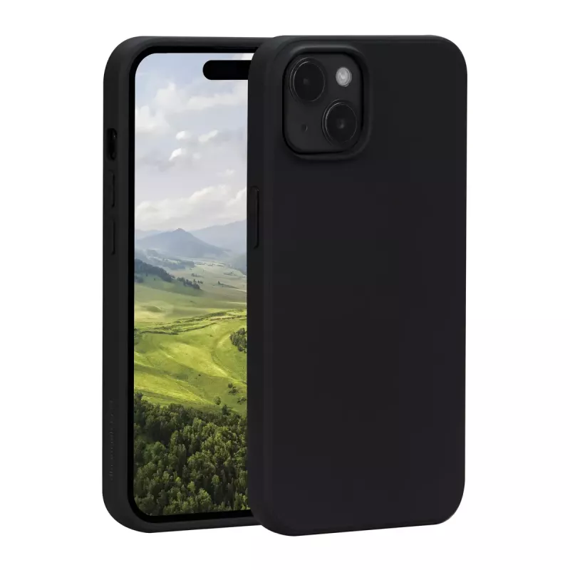 Cover dbramante1928 Greenland iPhone 15 Night Schwarz Monochromatic