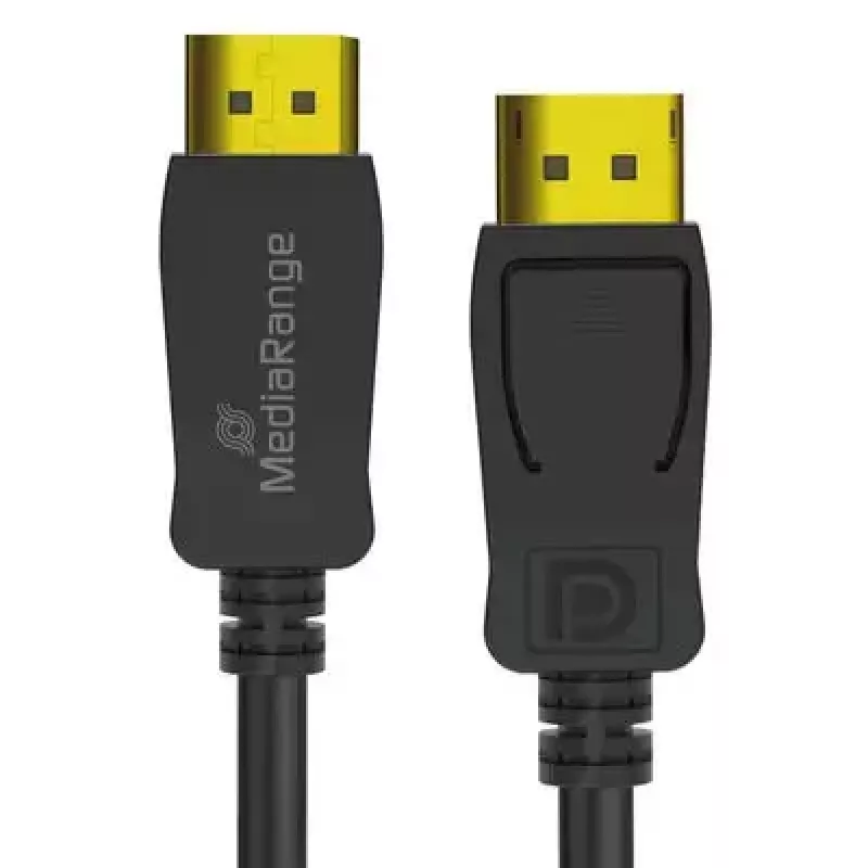DisplayPort-Kabel MediaRange MRCS248 2 m, DisplayPort auf DisplayPort, Schwarz