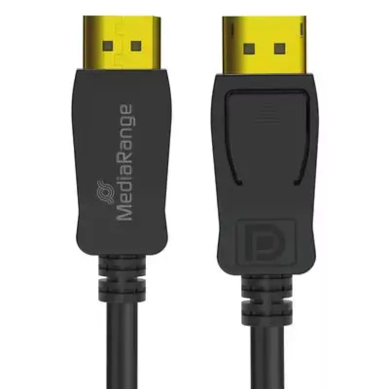 DisplayPort-Kabel MediaRange MRCS248 2 m, DisplayPort auf DisplayPort, Schwarz