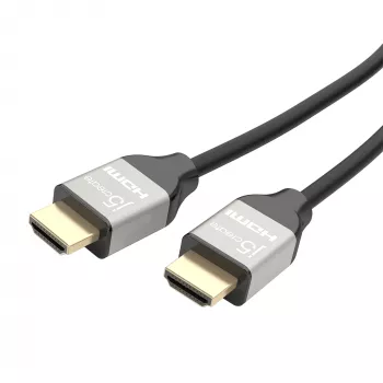 j5create JDC52 Ultra HD 4K HDMI™-Kabel, Schwarz und Grau, 2 m