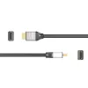 j5create JDC52 Ultra HD 4K HDMI™-Kabel, Schwarz und Grau, 2 m