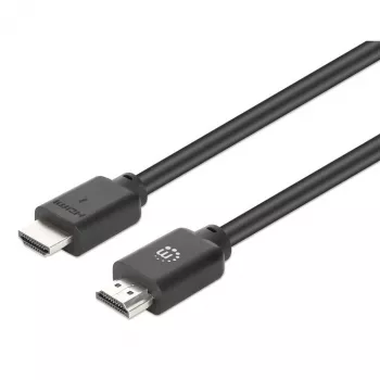 Manhattan HDMI 4K@60Hz Kabel mit Ethernet, 22,5 m, geeignet für ALLE 4K- und 1080p/HD-Anwendungen – jetzt aufrüsten oder für später bereithalten, Stecker zu Stecker, schwarz, Ultra HD 4K x 2K, lebenslange Garantie, Premium High Speed