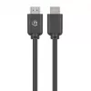 Manhattan HDMI 4K@60Hz Kabel mit Ethernet, 1m, geeignet für ALLE 4K- & 1080p/HD-Anwendungen – zum Aufrüsten jetzt oder bereit für den Bedarfsfall, Stecker-Stecker, Schwarz, Ultra HD 4k x 2k, lebenslange Garantie, Premium High Speed, entspricht HDMM1MP
