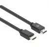 Manhattan HDMI 4K@60Hz Kabel mit Ethernet, 7,5 m, geeignet für ALLE 4K & 1080p/HD Anwendungen – zum sofortigen Upgrade oder als Vorbereitung für zukünftige Anforderungen, Stecker zu Stecker, Schwarz, Ultra HD 4k x 2k, lebenslange Garantie, Premium High Speed