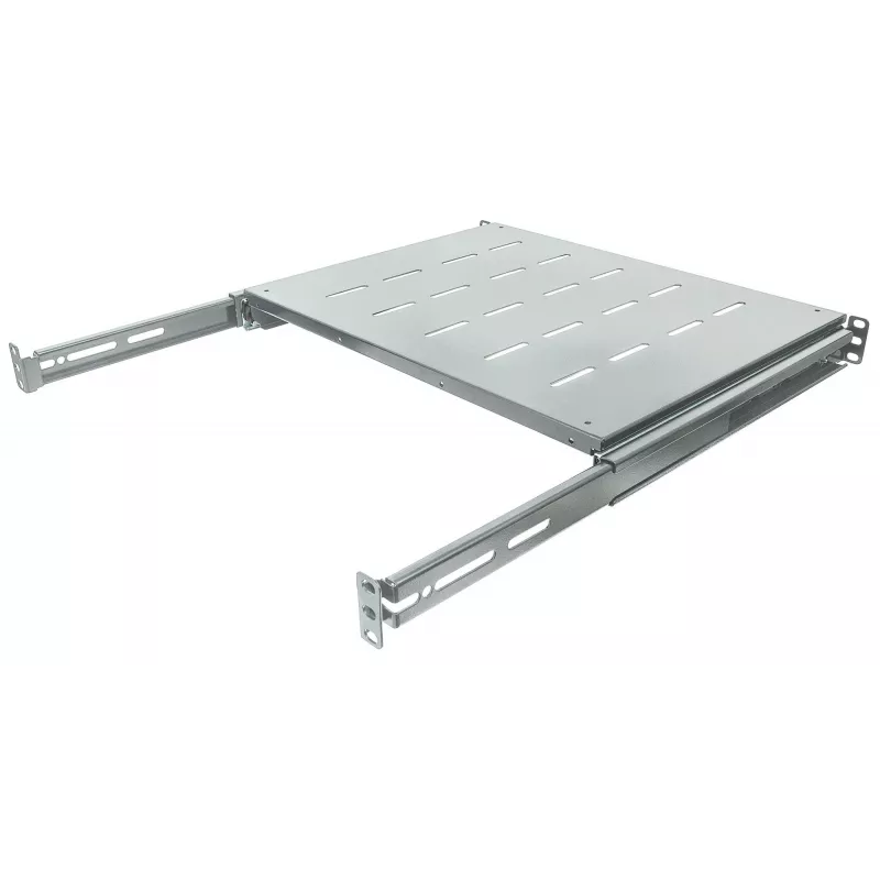 Intellinet 19 Zoll Einschubfach, 1HE, für 600 bis 800 mm tiefe Schränke & Racks, Fachbodentiefe 350 mm, Grau