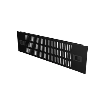 Lanview RAB405BL Belüftete Blindplatte — Stahl, schwarz, 482×88×15 mm (Rack-Zubehör)