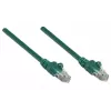 Intellinet Netzwerk-Patchkabel, Cat5e, 2 m, Grün, CCA, U/UTP, PVC, RJ45, vergoldete Kontakte, Knickschutz, angespritzt, lebenslange Garantie