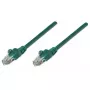 Intellinet Netzwerk-Patchkabel, Cat5e, 2 m, Grün, CCA, U/UTP, PVC, RJ45, vergoldete Kontakte, Knickschutz, angespritzt, lebenslange Garantie