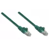 Intellinet Netzwerk-Patchkabel, Cat5e, 5m, Grün, CCA, U/UTP, PVC, RJ45, vergoldete Kontakte, rastnasenschutz, Knickschutztülle, lebenslange Garantie