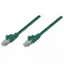 Intellinet Netzwerk-Patchkabel, Cat5e, 5m, Grün, CCA, U/UTP, PVC, RJ45, vergoldete Kontakte, rastnasenschutz, Knickschutztülle, lebenslange Garantie