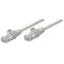 Intellinet Netzwerk-Patchkabel, Cat6, 1,5 m, Grau, CCA, U/UTP, PVC, RJ45, vergoldete Kontakte, rastnasenfrei, Knickschutztülle, lebenslange Garantie