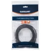 Intellinet Netzwerk-Patchkabel, Cat6, 5m, Schwarz, CCA, U/UTP, PVC, RJ45, vergoldete Kontakte, rastnasenfrei, angespritzte Tülle, lebenslange Garantie