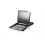 ATEN 19 Zoll LCD Konsole (USB - PS/2 VGA) mit USB-Peripherieanschluss (Dual Rail)