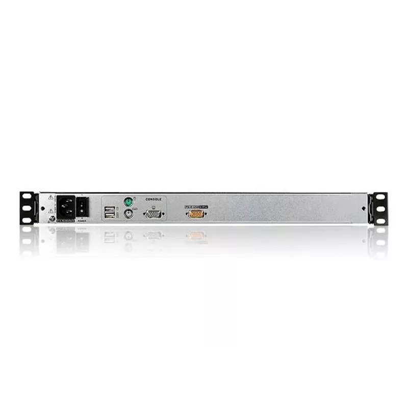 ATEN 19 Zoll LCD Konsole (USB - PS/2 VGA) mit USB-Peripherieanschluss (Dual Rail)