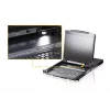 ATEN 19 Zoll LCD Konsole (USB - PS/2 VGA) mit USB-Peripherieanschluss (Dual Rail)