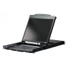 Rack-Konsole 19 Zoll ATEN CL5800N LCD 48,3 cm 1280x1024 VGA USB/PS/2 Tastatur Deutsch/Schweiz 1HE Metall