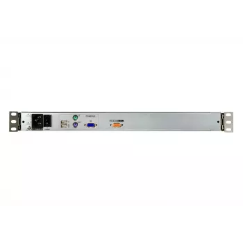 Rack-Konsole 19 Zoll ATEN CL5800N LCD 48,3 cm 1280x1024 VGA USB/PS/2 Tastatur Deutsch/Schweiz 1HE Metall