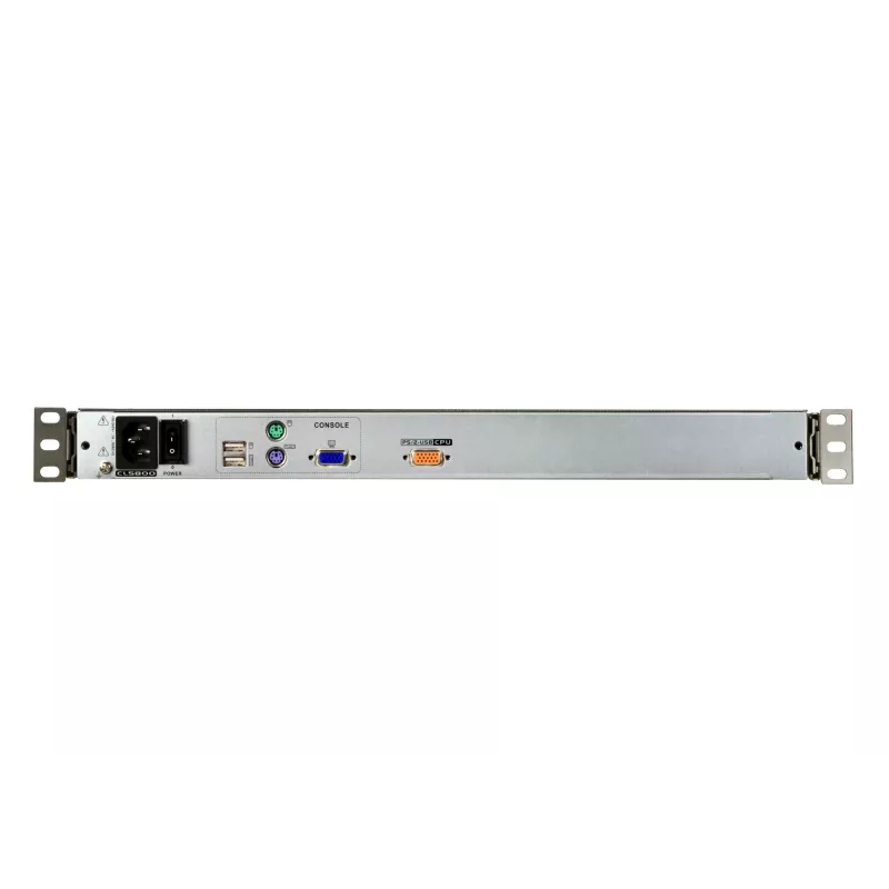 Rack-Konsole 19 Zoll ATEN CL5800N LCD 48,3 cm 1280x1024 VGA USB/PS/2 Tastatur Deutsch/Schweiz 1HE Metall