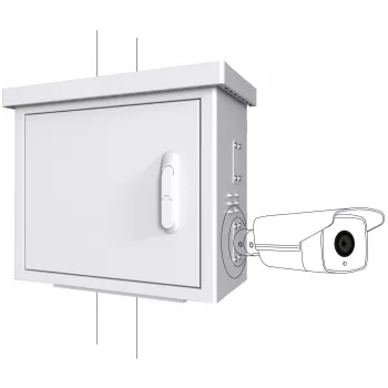 Rackschrank Lanview RCCTV002 0U, IP66, 600×300×550 mm, 40 kg, weiß