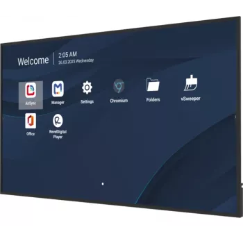 Professionelles kommerzielles Display VIEWSONIC 75 Zoll 4K (3840×2160), LCD, 500 cd/m², Android 14, 24/7, VESA
