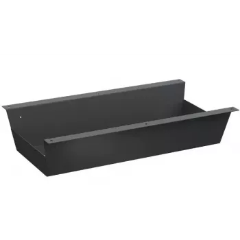 Gerade Kabelwanne Bachmann CONI COVER Schwarz Stahl 430x190x119 mm