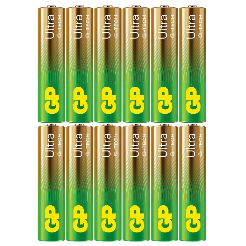 Einwegbatterie alkalisch GP GP24AU AAA 44,5 mm Höhe 11,5 g zylindrisch Lagerlebensdauer 10 Jahre IEC 60086-2:2021 zertifiziert