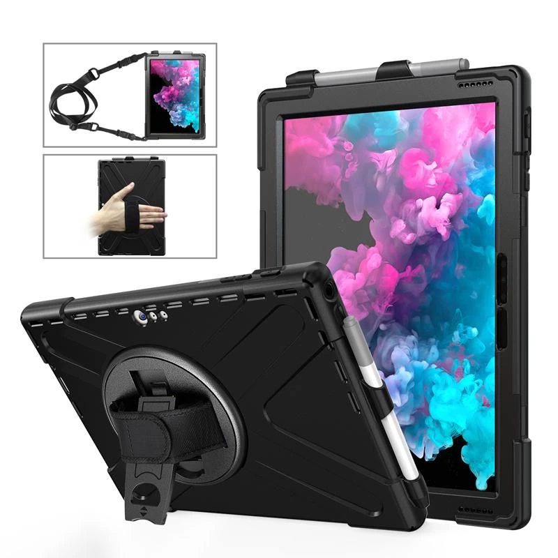 Cover eSTUFF AUSTIN Defender Case für Microsoft Surface Pro 7+/7/6/5/4 Schwarz