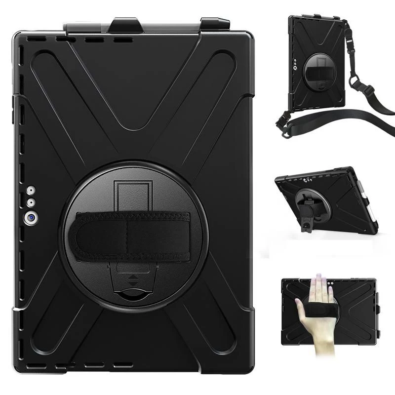 Cover eSTUFF AUSTIN Defender Case für Microsoft Surface Pro 7+/7/6/5/4 Schwarz