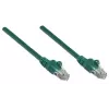 Intellinet Netzwerk-Patchkabel, Cat6, 0,5 m, Grün, CCA, U/UTP, PVC, RJ45, vergoldete Kontakte, rastnasenfrei, angespritzt, lebenslange Garantie