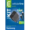 Cellularline Super Fast Charger Kit 25W - USB-C auf USB-C - Samsung 25W Super Fast Charge PD Netzteil mit USB-C auf USB-C Kabel