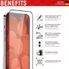 Displex Premium Displayschutzfolie (Full Cover, 10H) für Apple iPhone 13/13 Pro/14/16e/17e, Eco-Montagerahmen, Full Cover