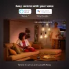 Smarte Glühbirne Philips ST64 Edison E27 Bluetooth/Zigbee, 7 W, transparent, 60×135 mm