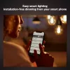 Smarte Glühbirne Philips ST64 Edison E27 Bluetooth/Zigbee, 7 W, transparent, 60×135 mm