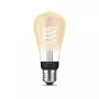 Smarte Glühbirne Philips ST64 Edison E27 Bluetooth/Zigbee, 7 W, transparent, 60×135 mm